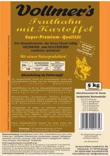 Vollmers Truthahn mit Kartoffel, 1er Pack (1 x 5 kg)