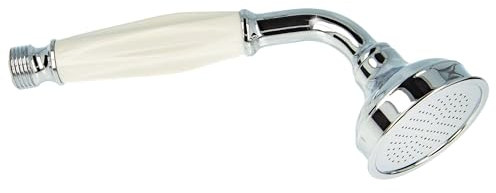 tecuro Nostalgie Handbrause 1-strahlig, verchromte Metallausführung