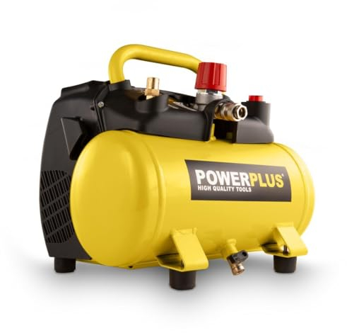 PowerPlus POWX1721 Compresor 1100W 6L Sin Aceite