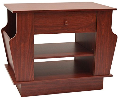 WATSONS COMPANION - Storage Side/End Table with Magazine Rack - Large - Mahogany