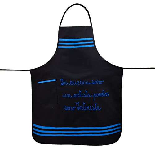 Trama Toscana Grembiule del Tifoso Interista cm 75x90 in Cotone 100%