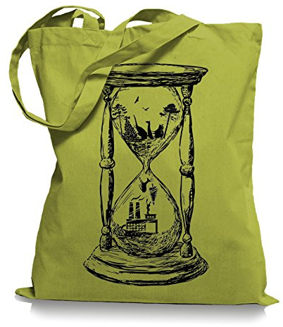 Ma2ca® Save the Nature - Naturschutz Jutebeutel Stoffbeutel Tragetasche/Bag WM101-kiwi
