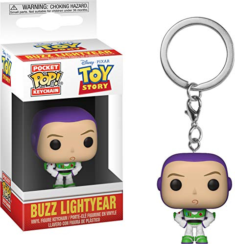 Funko POP! Keychain: Disney Pixar Toy Story - Buzz Lightyear - Buzz L'eclair - Mini-figurine en Vinyle à Collectionner Porte-clés Fantaisie - Cadeau de Noël - Idée de Cadeau - Movies Fans
