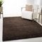 Safavieh Tapis Shag pour Salon, Salle à Manger, Chambre à Coucher - August Shag Collection, Tapis à Poil Court, Marron, 160 x 229 cm