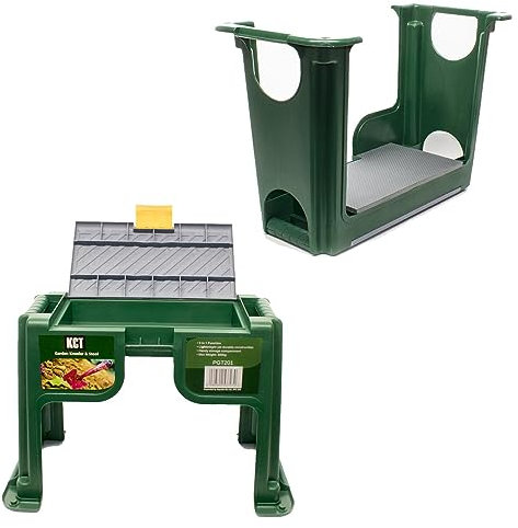 KCT Garden Kneeler 3 in 1 Seat Stool Tool Storage Compartment Portable Gardening Knee Pad with Handles