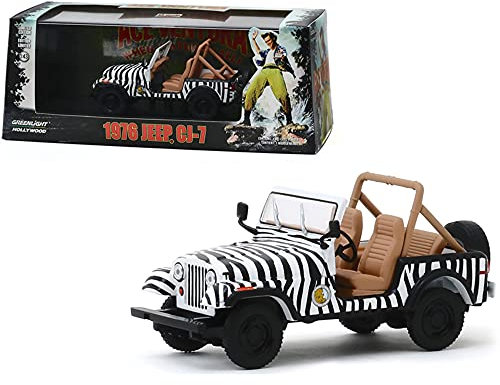 Greenlight Jeep CJ-7 1976 weiß schwarz Ace Ventura Modellauto 1:43 Collectibles