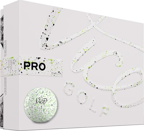 Vice Golf Pro Drip Lime 2020 | Eigenschaften: Drip Muster, Beeindruckende Farben, Premium Qualität | Profil: Für anspruchsvolle Golfer