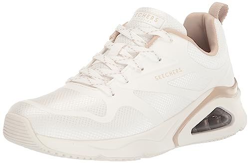 Skechers Damen Tres UNO-Modern AFF-air Sneaker, Weiss/opulenter Garten, 39 EU