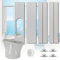 UNAOIWN Portable Air Conditioner Window Kit, Adjustable Vertical/Horizontal Sliding Window Kit Plate for AC Unit, AC Window Vent Kit, AC Window Seal Suitable for 5.1” AC Exhaust Hose