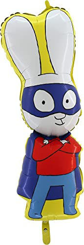 Toyland® Folienballon Simon Super Hase, 84 cm, für Kinderpartys