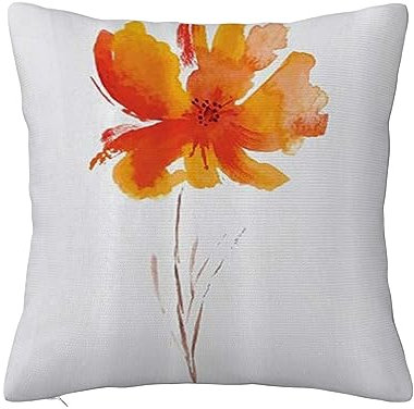 Pillowcases 18X18 Throw Pillow Covers for Home Decor,Watercolor Gold Rosa Blush Noisette Modern Rose Floral Pattern Flower Drawn,Pillows for Living Room sofa Cushion Case Gifts for Home Decor