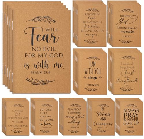 Kosiz Christliches Geschenk, Bibel-Tagebuch, Vers, inspirierende Notizbücher, christliches Gebetstagebuch, kleine Schrift, Mini-Notizbuch für Damen und Herren, Sonntag, Schule, Vatertag, Kirche (200
