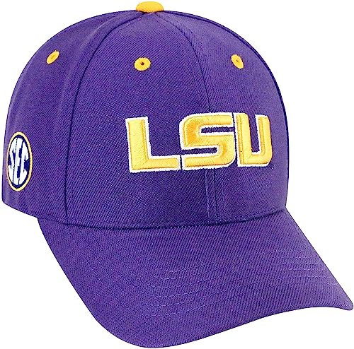 Collegiate Hats - Fitted Caps Adjustable Hats and Snapbacks Available, Lsu Lila, Einheitsgröße