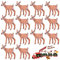 14 Stück Weihnachten Miniatur Hirsch Figuren,Mini Hirschspielzeug,Künstliche Hirsch Modell,Waldtiere Figuren zum Basteln Kuchen Topper,Geburtstagsgeschenk,Kuchen Topper Weihnachten für Kinder
