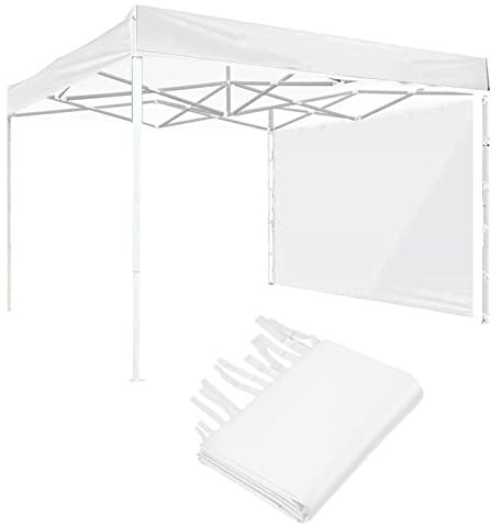 JINGAN Sunwall Toile d'ombrage pliable pour extérieur 4 coins Protection solaire portable pour terrasse, plage