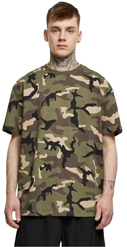 Urban Classics Herren T-Shirt Heavy Oversized Camo Tee Wood camo AOP XL