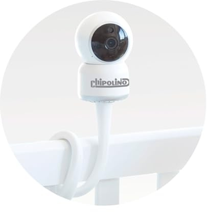 Chipolino Ersatzkamera Babyphone Atlas, Babyeinheit, flexibler Silikonständer weiß