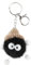 Porte-clés en Peluche Personnalisé, Décorations de Sac à Dos Doux et Mignons, Accessoires Pendentif, Ornement en Forme de Cœur, Cadeau D'anniversaire, Pompons de Clé de Voiture (Noir)