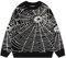 WESBR Gestrickter Tops Herren Druck Neuheit Pullover Herren Einfachheit Strickwaren Herren Casual Mode Sweater Jugend Trend Herren D-Black2 M