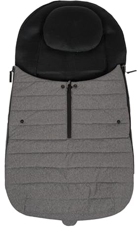 Altabebe AL2700-11 Übergangsfußsack Buggy mit Kopfkissen, dunkelgrau