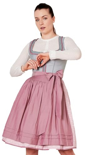 KRÜGER COLLECTION Dirndl Siena 114267 | Grau Rose 60cm