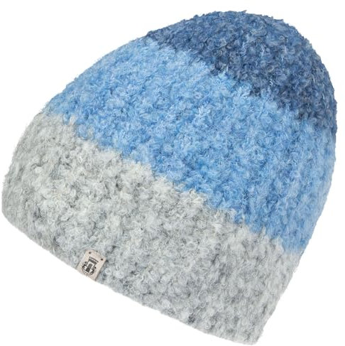 Roeckl Damen Cosy Bouclé New Mütze Winter-Zubehör-Set, Multi Indigo 9570, ONE Size