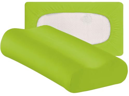 Traumschloss Flex-Kissenbezug für Nackenstützkissen- (30x50-40x70), Farbe:moos