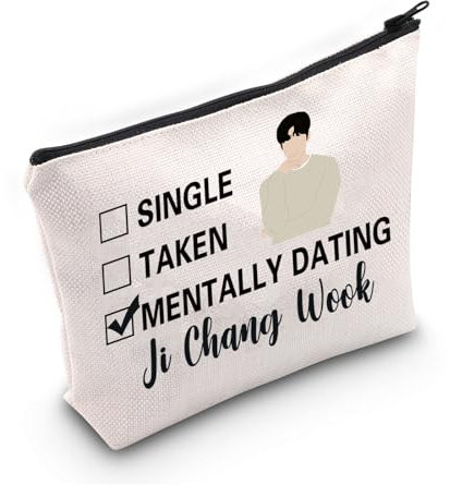 PWHAOO Kdrama Kosmetiktasche für koreanische Musikliebhaber, Geschenk, Kdrama, koreanische Make-up-Tasche, koreanischer TV-Fan, Kosmetiktasche, koreanisches Drama-Merch