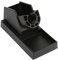 Solder Station Heat Gun Holder, Aluminum Alloy Black Soldering Iron Station Holder and Support of Great Heat Dissipation Aluminum Alloy Black