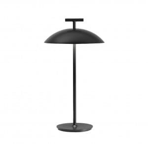 Kartell Mini Geen-A, lampada da tavolo a batteria, dimmerabile, altezza 36,5 cm, colore nero
