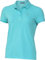 Chiemsee Poloshirt Damen, Tshirt Damen aus 100% Baumwolle, atmungsaktives Kurzarm Shirt mit klassischem Polokragen, Türkis, Gr. L