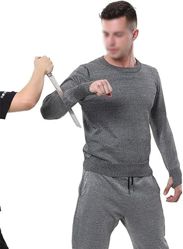 Schnitt- und stichfeste Weste, Schnittschutzkleidung der Stufe 5, langärmliges T-Shirt, biss-, reiß- und stichfest, verwendet zum Schutz der persönlichen Sicherheit (L)