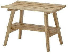 Robas Lund, Sitz-/Garderobenbank BANTRY, Eiche massiv, Natur geölt, V-Form mit Ablage, B/H/T: 60/45/36 cm