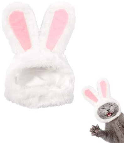 Katzenkleidung, Häschenkostüm für katze, Katzen Hut, Osterkostüm Hund, Cat Hasenhut, Osterhüte für Haustiere, für katze und Welpen, Hasenohren für Oster-Cosplay