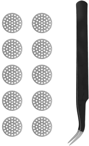 NANLANFAN Dust Filter Mesh for Beats Fit Pro/Studio Buds/Powerbeats pro | Replacement Earbud Dust Filter Mesh, 10Pcs (Silver, 4.0mm)