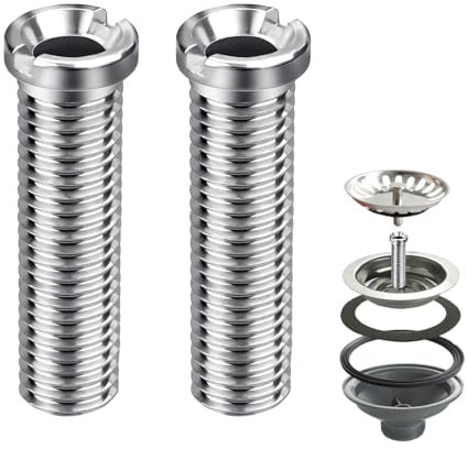 Tornillo hueco para fregadero, tornillos huecos, M12 x 45 mm, 304 KüChe Franke, piezas de repuesto, accesorios, fregadero de cocina, para desagüe, válvula de colador, tornillos para lavabo colador (45