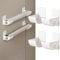 AzureRay Lot de 4 Organiseurs de Cuisine Non Perforés, Montage Mural, Distributeur de Sacs Poubelle, Rangement et Organisation des Accessoires de Cuisine