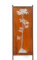 Edelrost Sichtschutz Bambus Motiv B 162 cm x 53 cm Paravent zum Stecken Gartenstecker Edelrost Gartendeko Wetterfest Rost Metall Zaun