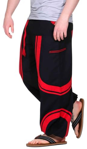 Kunst und Magie Unisex Trendige Baggyhose Bunte Muster Goa Hippiehose Cargo Hose