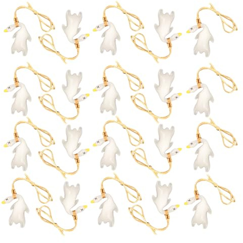 Lot de 20 pendentifs de voiture en forme de canard sensible aux UV - Décoration de sac à dos - Convient pour les rétroviseurs de voiture, les portes, la maison ou le bureau