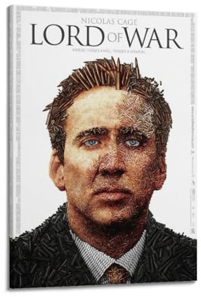 Poster Lord of War, ästhetisches Cover, Poster, Gemälde für Wohnzimmer, Schlafzimmer, 20 x 30 cm, Rahmenstil