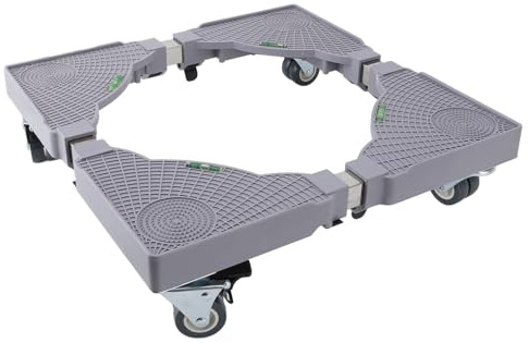 KIMISS Washing Base Stand with Universal Wheel Slip Adjustable Refrigerator Stand for Washer Refrigerator Dryer