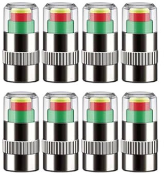 Car Tyre Valve Caps, Smart Tire Pressure Cap, Tire Pressure Cap Monitor, 4/8 PCS Premium Car Tire Tyre Pressure Monitor Valve Stem Caps,Air Valve Caps,For Cars Motorcycles Bikes(8pcs)