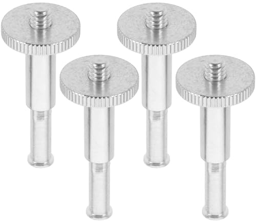 SOLUSTRE 4 Stück-pack Mikrofonstativadapter 1/4 Zoll Schraubadapter aus Metall Mikrofonständer Zubehör Ersatz Mikrofongewindeadapter für Mikrofonstative und Mikrofonarme