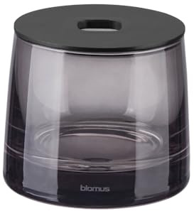 blomus Aufbewahrungsdose -AVA- | Aufbewahrungsbox aus Keramik | 8 x 8 x 7H cm | Farbe Black | Badaccessoire & Organizer