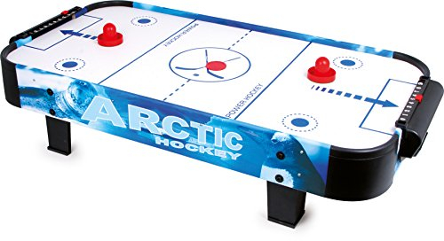 small foot Air-Hockey-Spieltisch aus Holz und Kunststoff, mit einem Puk und zwei Schlägern, ab 5 Jahren, 9878, 108 x 52 x 24 cm