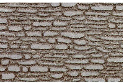 Heki 70052 Rustikale Steinwand H0 / Tt 2 Stück, Größe: 28 x 14 x 0,3 cm, Mehrfarbig
