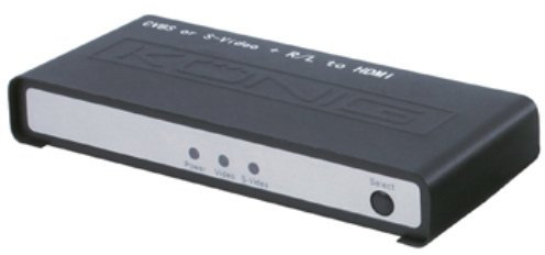 Konig Composite and S-Video to HDMI Converter