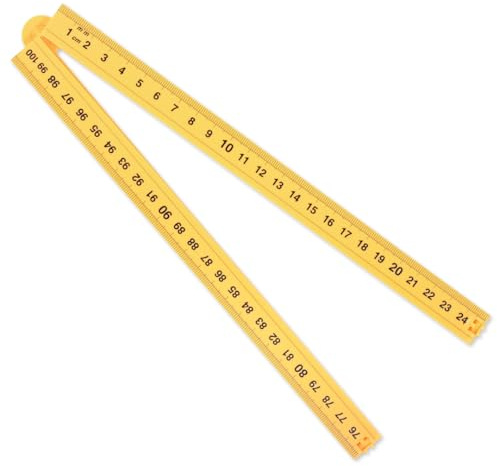 LEARNING ADVANTAGE Folding Meter Stick | Measure in Inches, Centimeters, Millimeters and Meters | Learn Metric and Imperial Measurement Systems