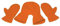 Tamiso Partnerhandschuhe/Pärchenhandschuhe orange - Geschenkidee für Weihnachten, Valentinstag, Verlobung, Hochzeit